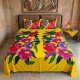 Rayon Bedsheet Hand Painted Floral Design 